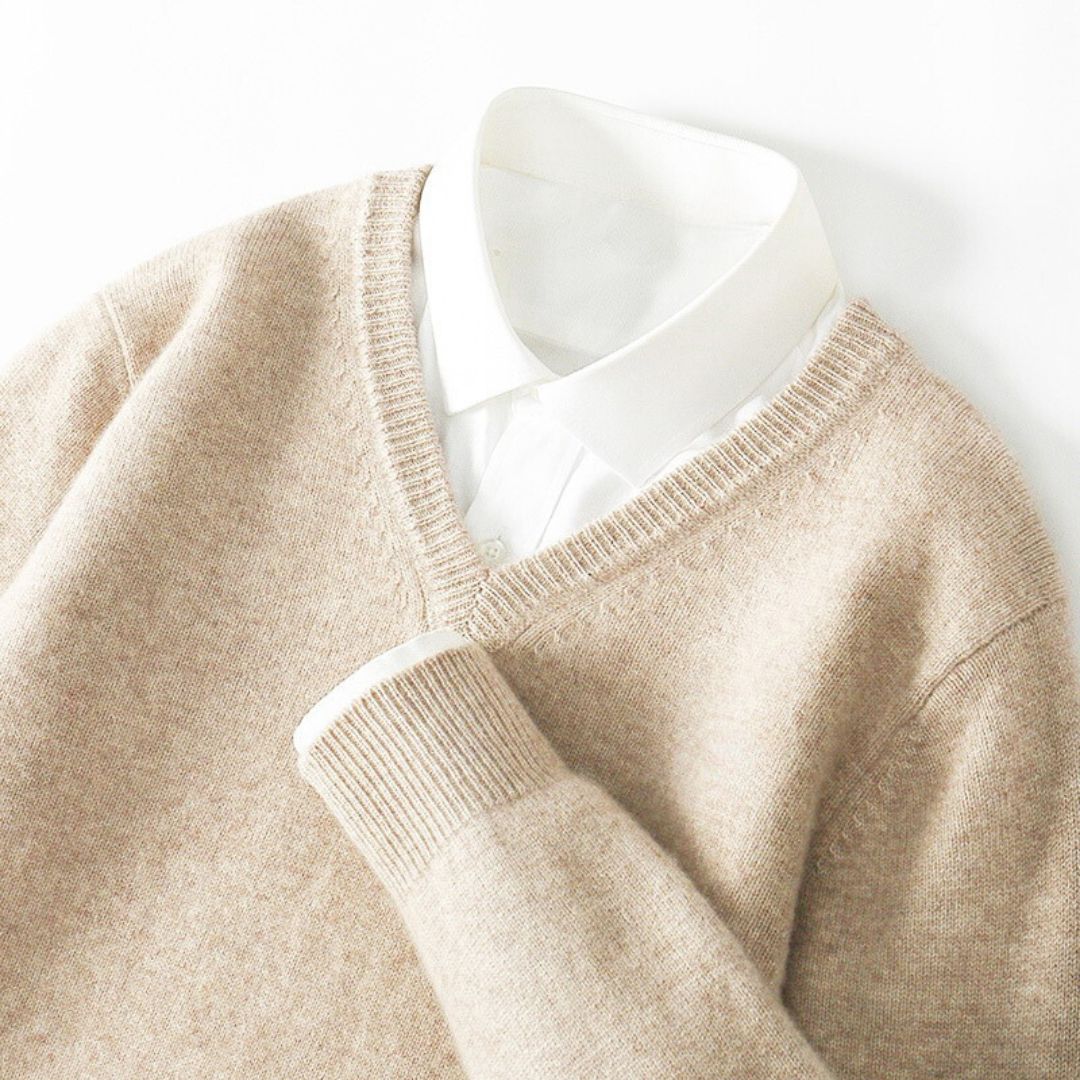 Pull Homme Col V Laine Mérinos Ultra-Douce 9