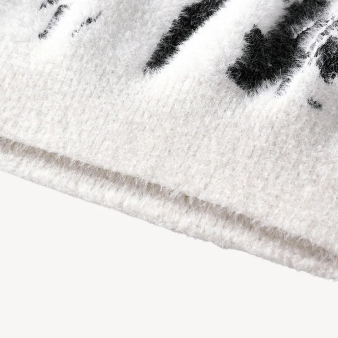 Pull Homme Décontracté Motif Vache Original 6