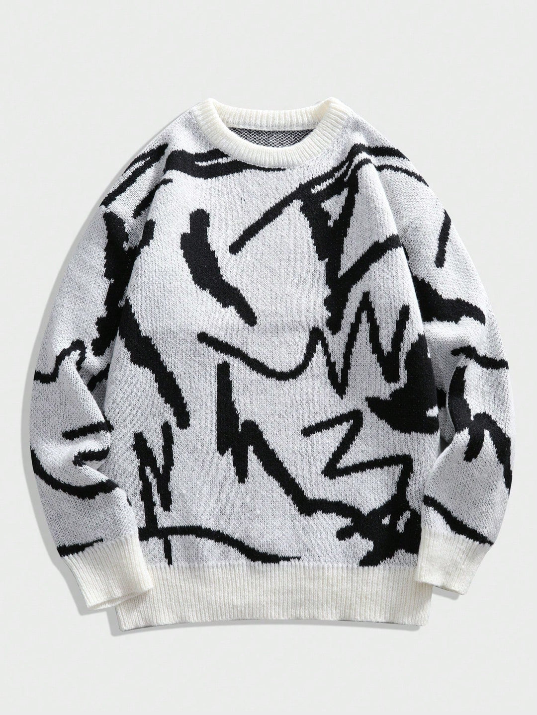 Pull Homme Décontracté à Motif Graphique Moderne 11