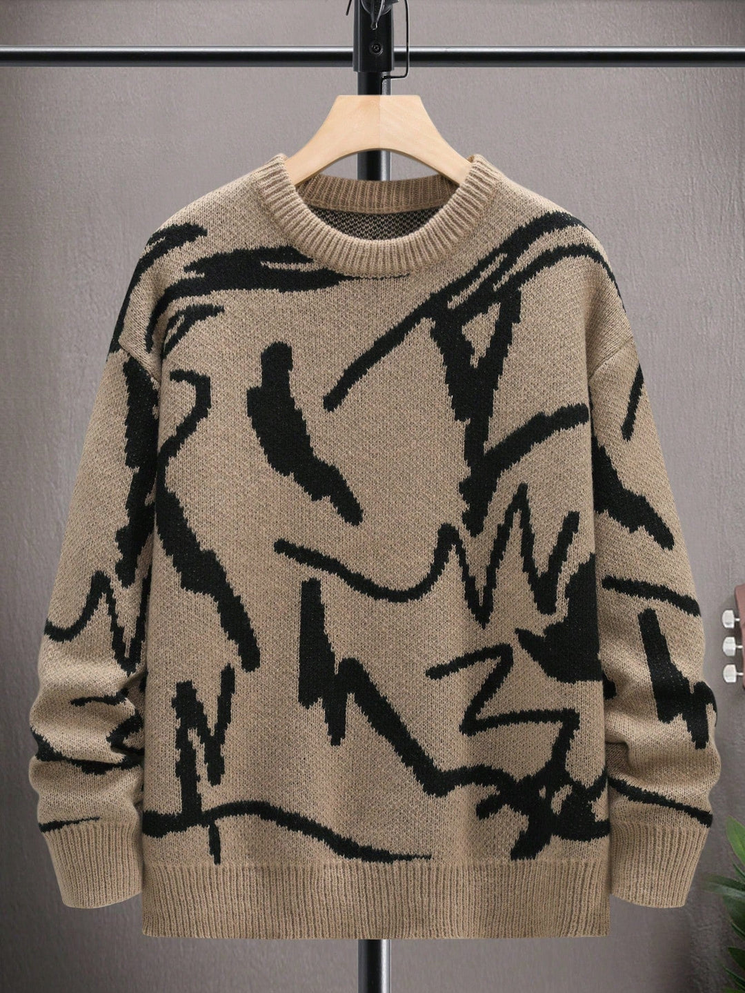 Pull Homme Décontracté à Motif Graphique Moderne 15
