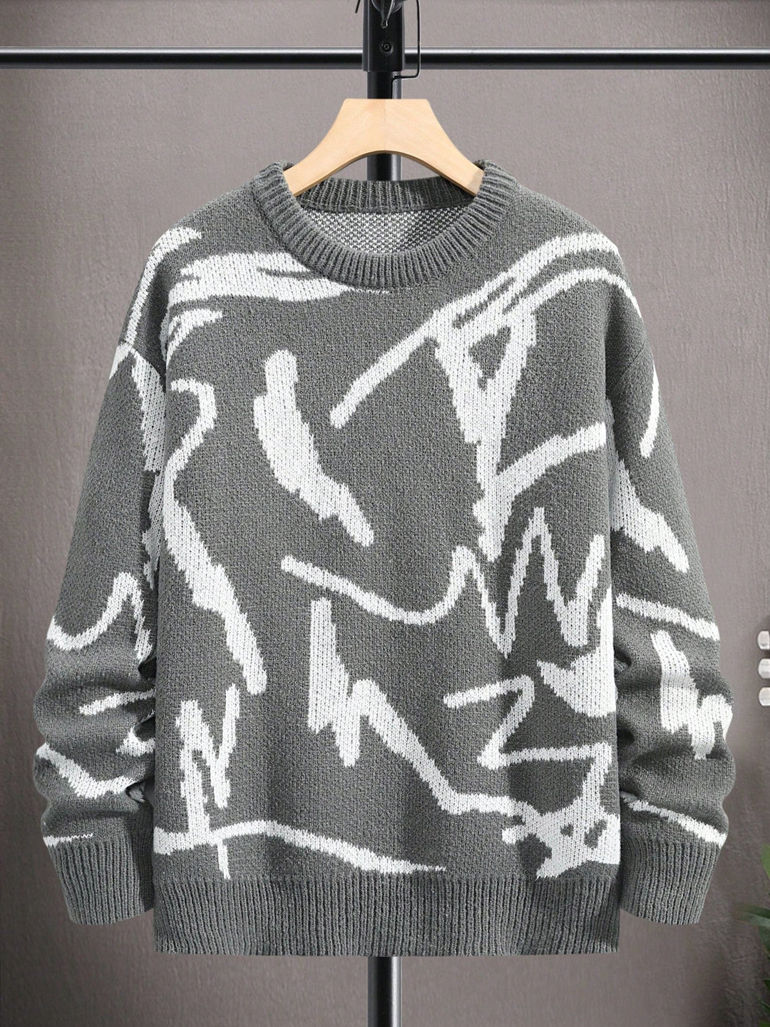Pull Homme Décontracté à Motif Graphique Moderne 7