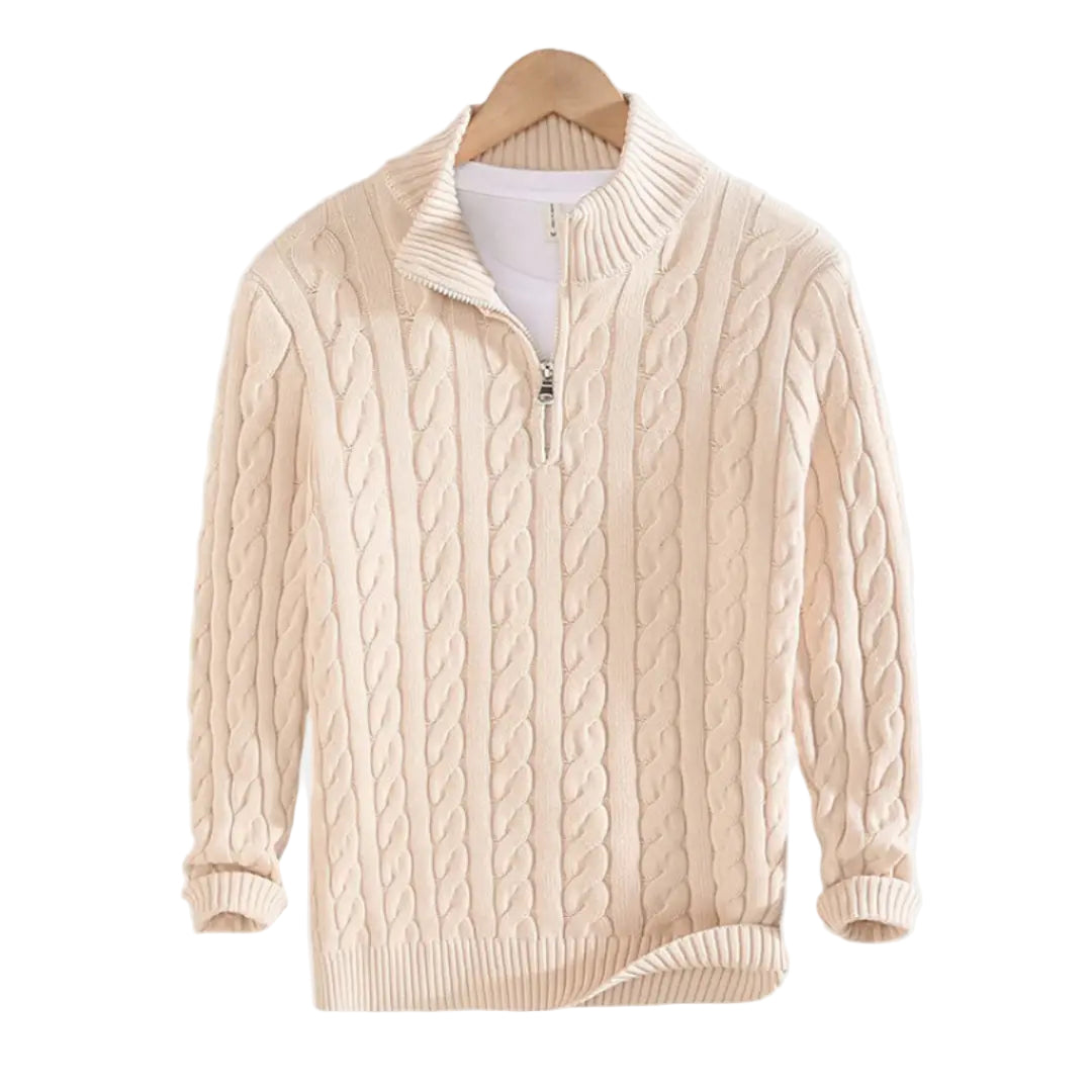 Pull Homme Demi-Zip Moderne Casual 0