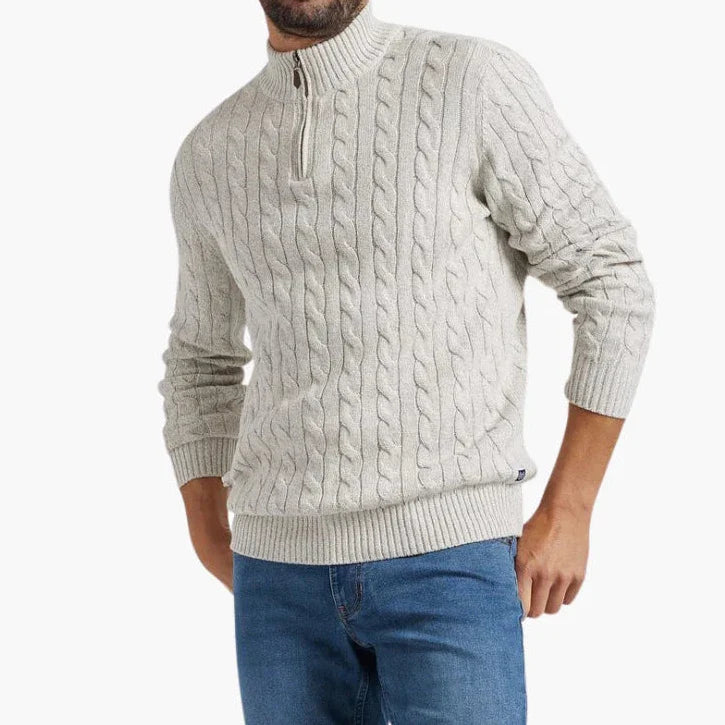 Pull Homme Demi-Zip Moderne Casual 1