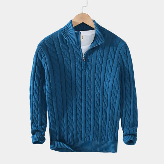 Pull Homme Demi-Zip Moderne Casual 2