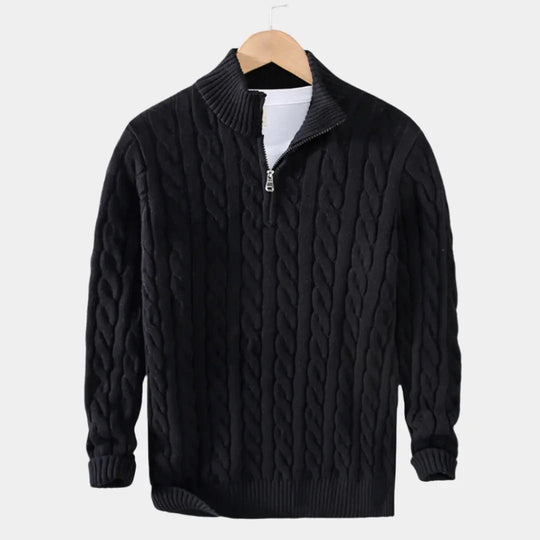 Pull Homme Demi-Zip Moderne Casual 4