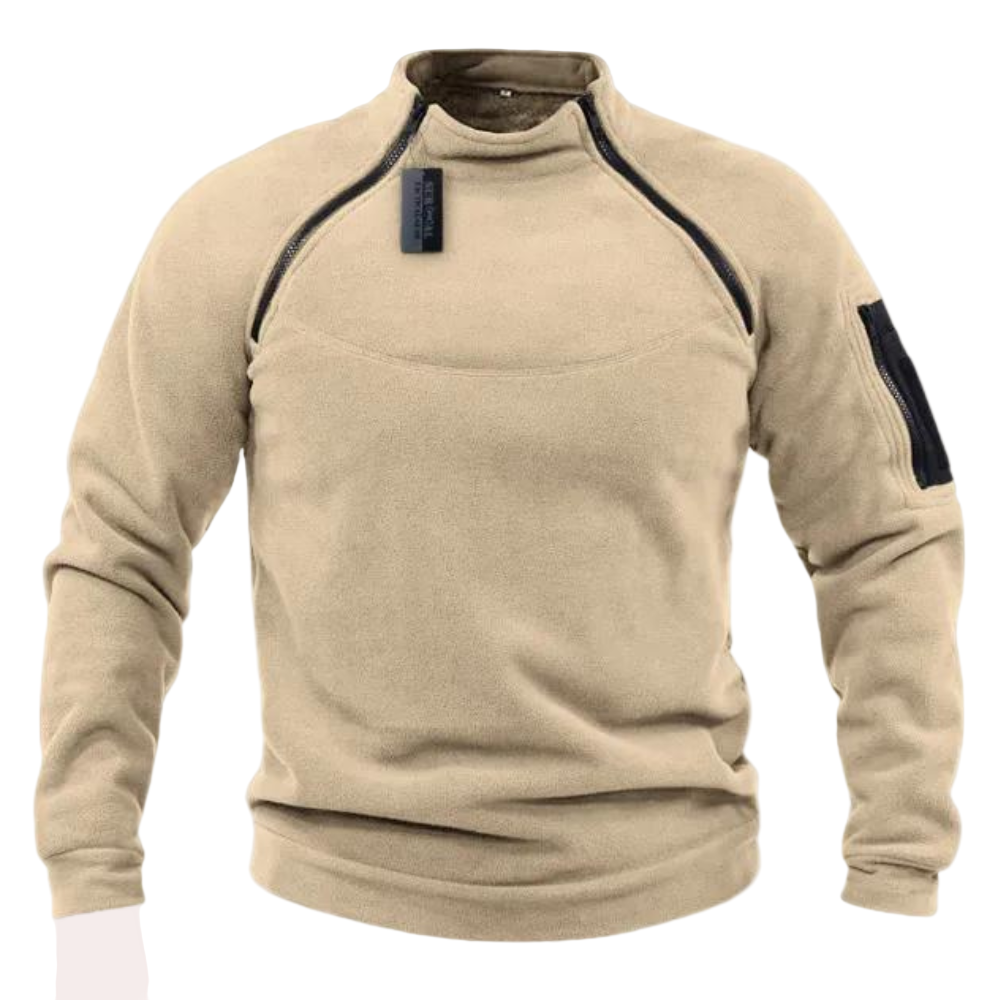 Pull Homme Hiver Décontracté en Polyester avec Col Rond et Manches Longues 0