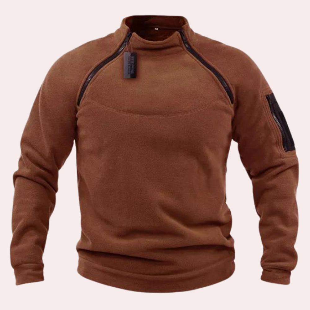 Pull Homme Hiver Décontracté en Polyester avec Col Rond et Manches Longues 2