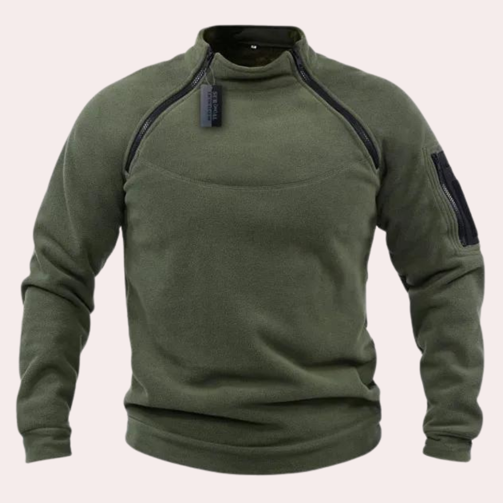 Pull Homme Hiver Décontracté en Polyester avec Col Rond et Manches Longues 3