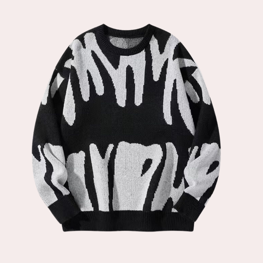 Pull Homme Hiver Tricot Décontracté en Polyester 1