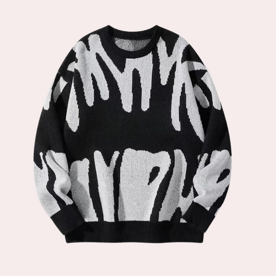 Pull Homme Hiver Tricot Décontracté en Polyester 1
