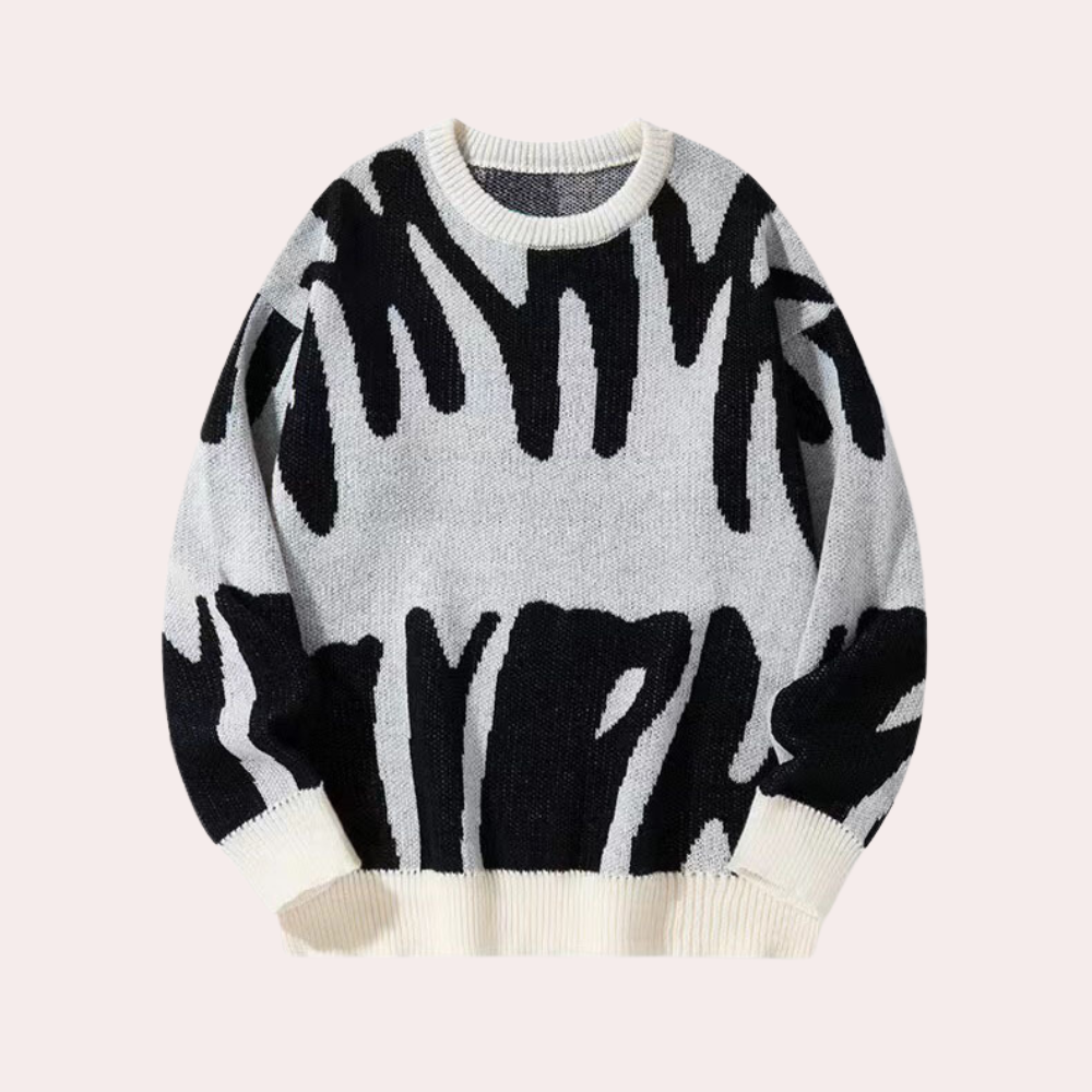 Pull Homme Hiver Tricot Décontracté en Polyester 2