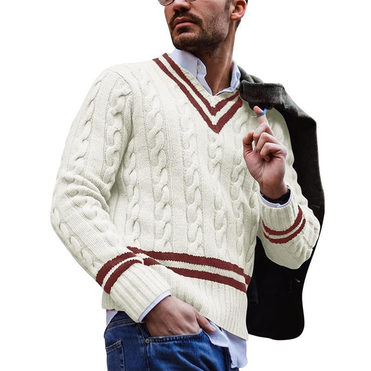 Pull Homme Tricoté Style Automnal 1
