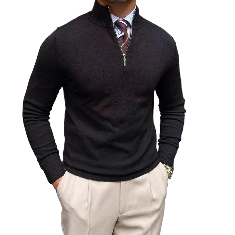 Pull Homme à Col Zippé 0