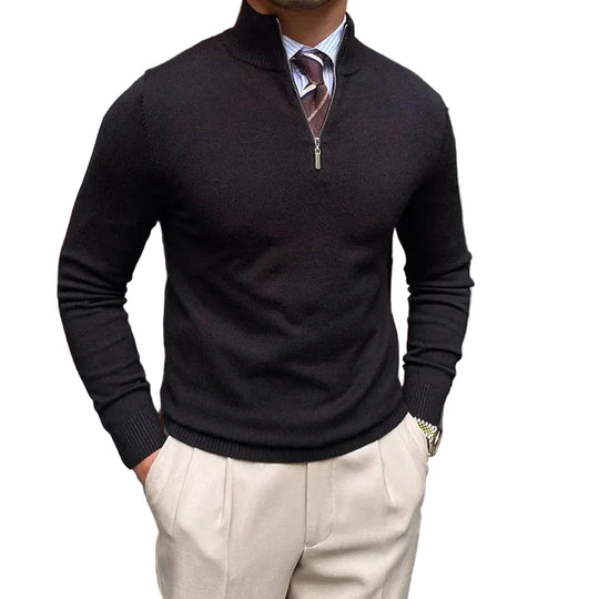 Pull Homme à Col Zippé 0