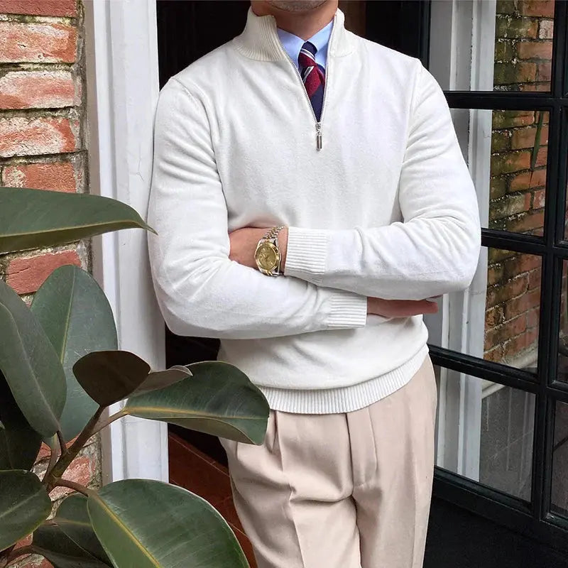Pull Homme à Col Zippé 2