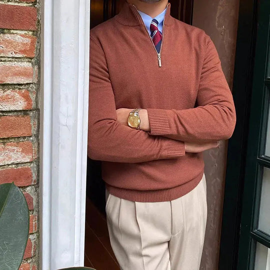 Pull Homme à Col Zippé 5
