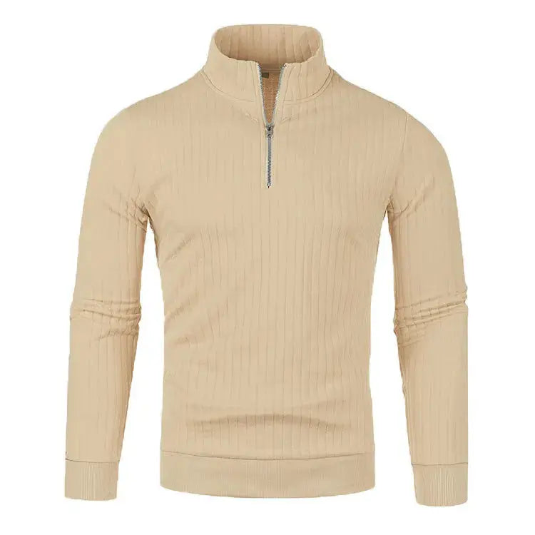 Pull Homme en Tricot à Demi-Zip Moderne 10