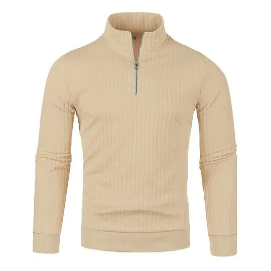 Pull Homme en Tricot à Demi-Zip Moderne 10