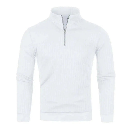 Pull Homme en Tricot à Demi-Zip Moderne 2