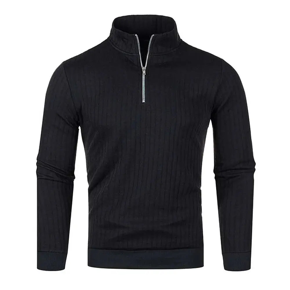 Pull Homme en Tricot à Demi-Zip Moderne 3