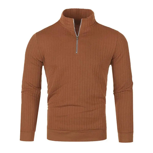 Pull Homme en Tricot à Demi-Zip Moderne 4