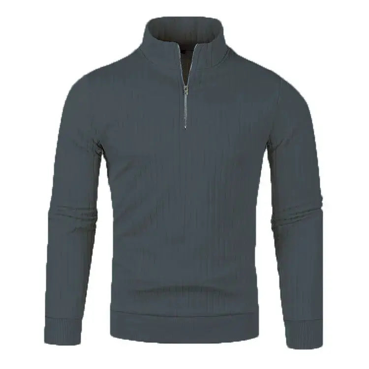 Pull Homme en Tricot à Demi-Zip Moderne 8