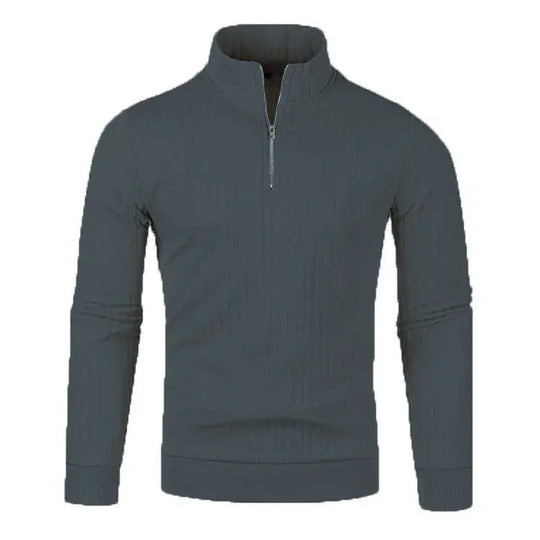Pull Homme en Tricot à Demi-Zip Moderne 8