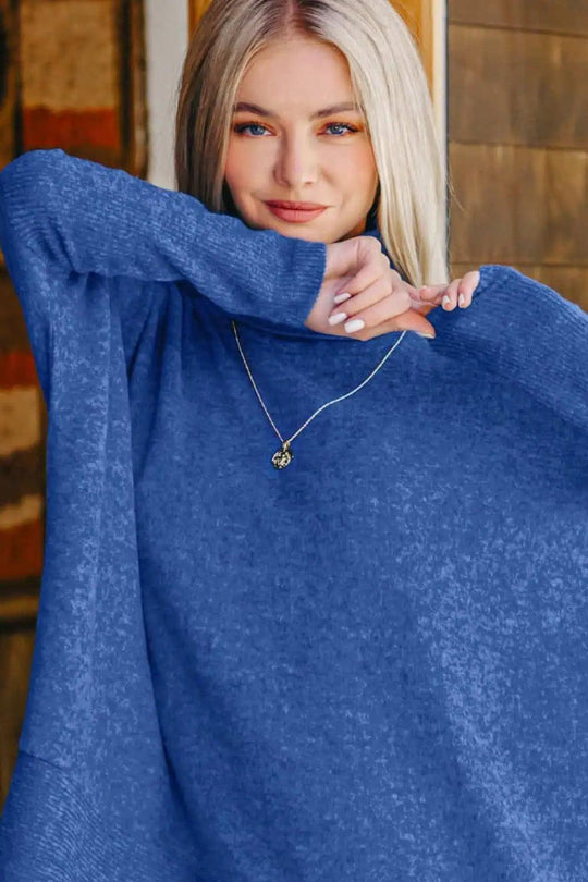 Pull Turtleneck Femme Mélange Hacci Doux 3