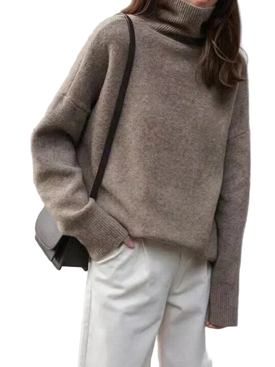Pull Turtleneck Femme en Mélange de Laine 0