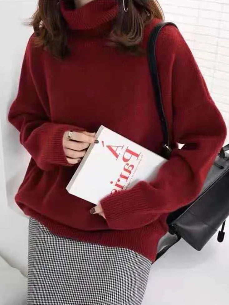 Pull Turtleneck Femme en Mélange de Laine 4