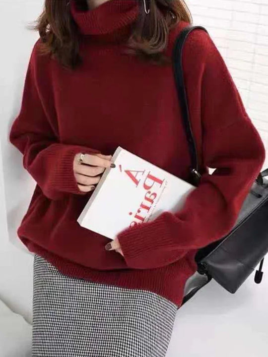 Pull Turtleneck Femme en Mélange de Laine 4