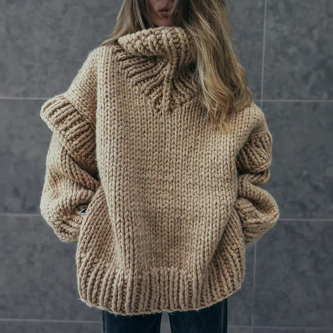 Pull Turtleneck Oversize en Laine pour Femme 1