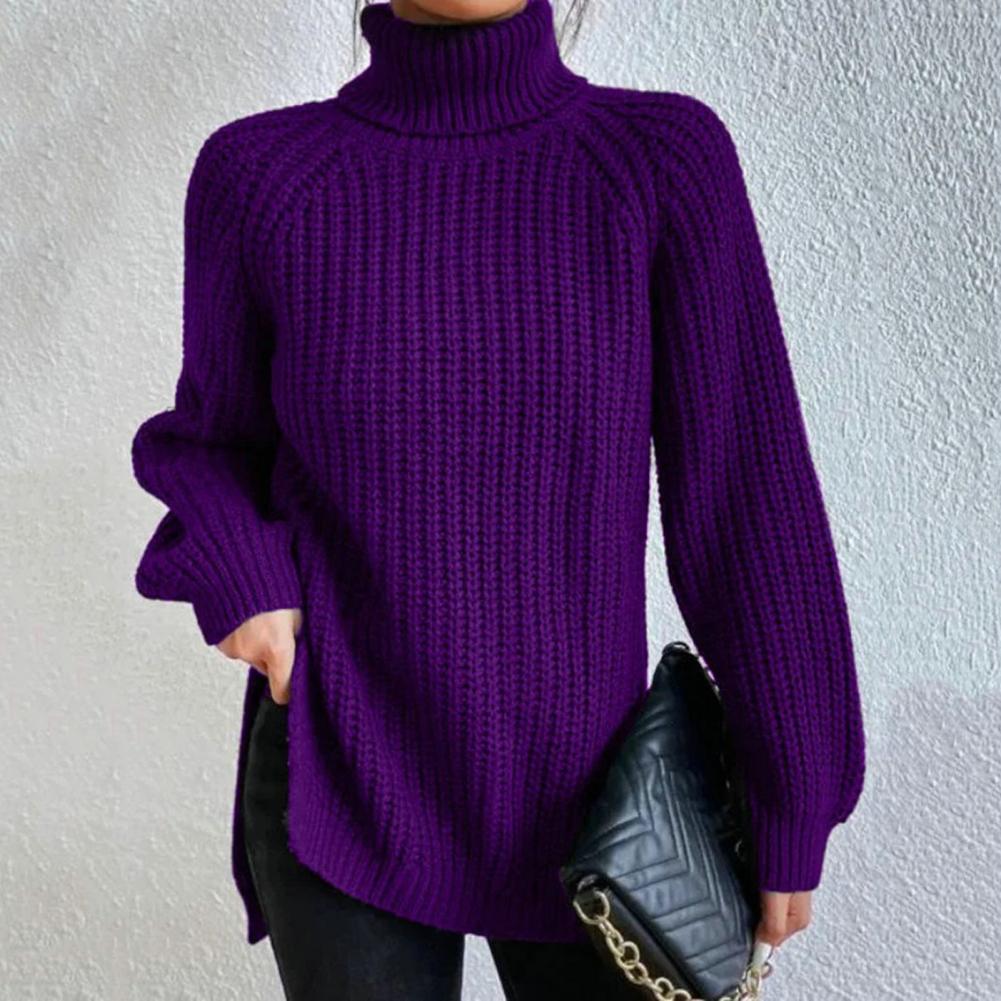 Pull Turtleneck en Laine pour Femmes – Coupe Ample 2
