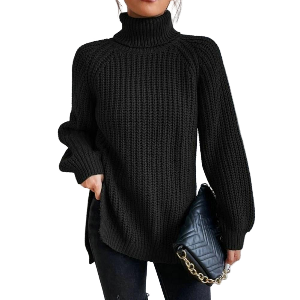 Pull Turtleneck en Laine pour Femmes – Coupe Ample 4