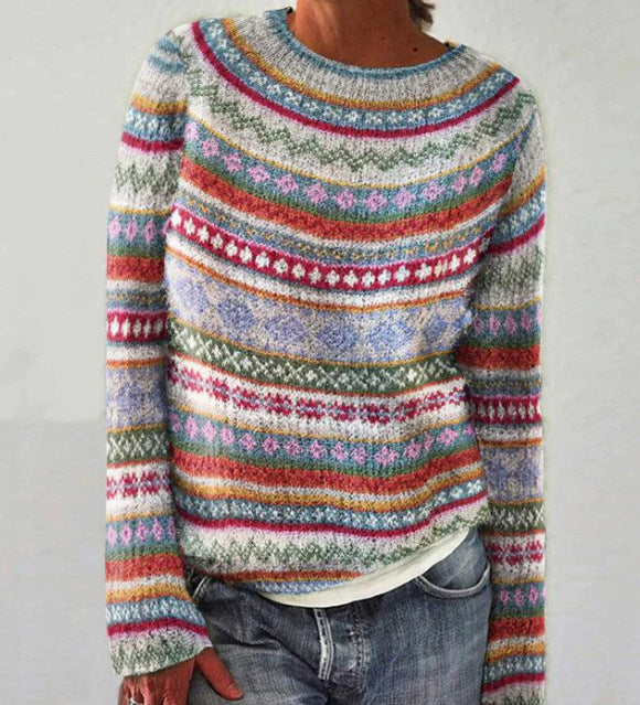 Pull Vintage pour Femmes en Tricot 1