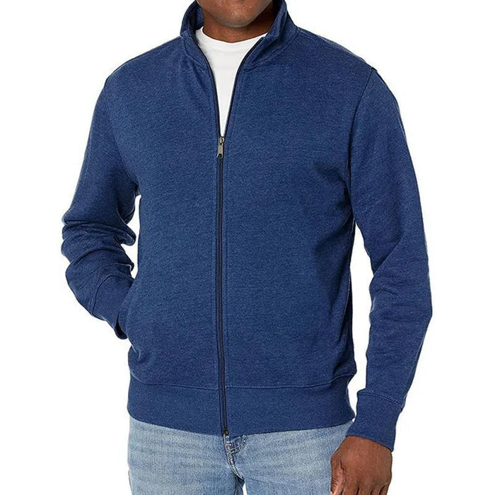 Pull Zippé Homme Col Montant Style Moderne 3
