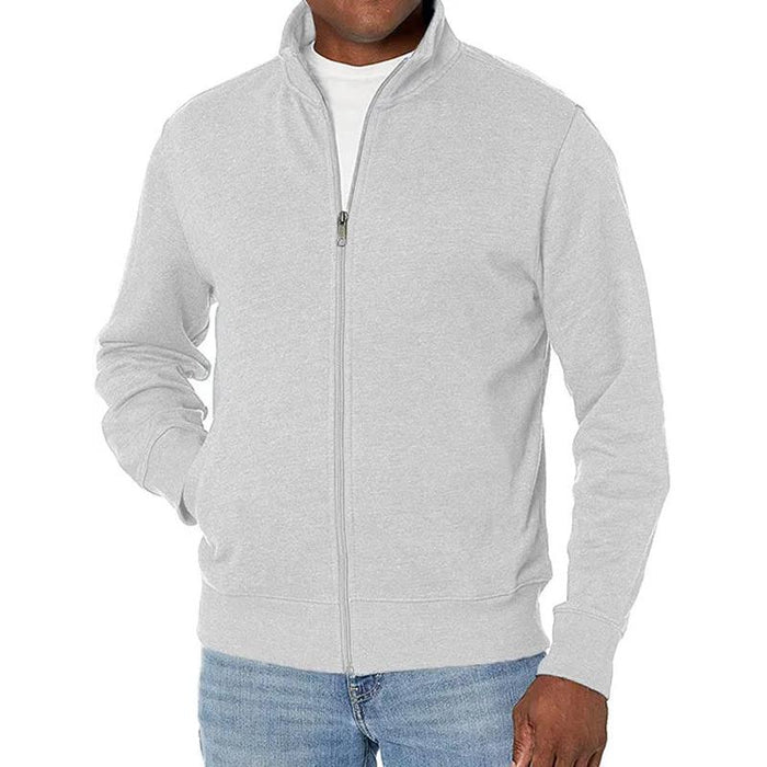 Pull Zippé Homme Col Montant Style Moderne 5