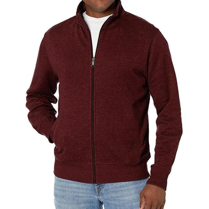 Pull Zippé Homme Col Montant Style Moderne 7