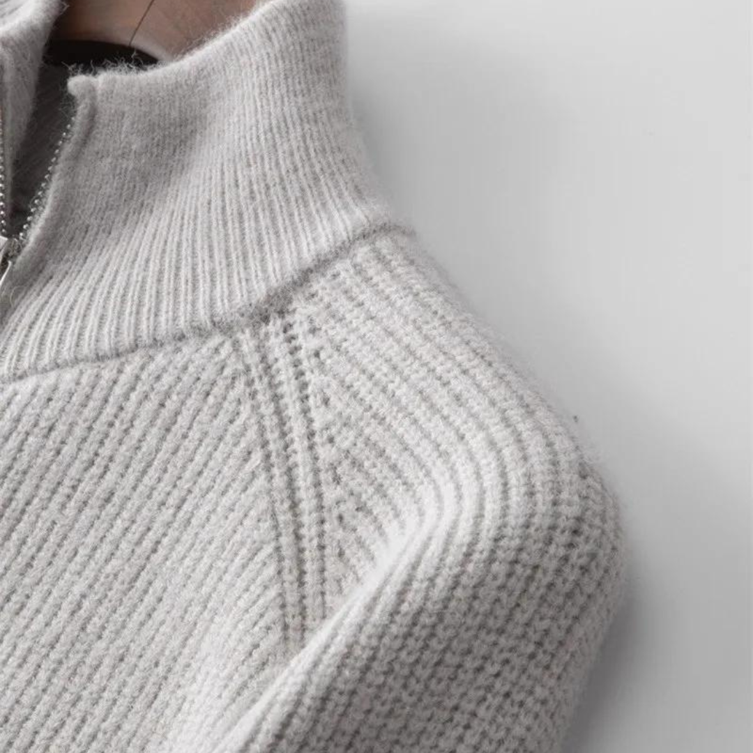Pull Zippé pour Hommes au Style Classique 7