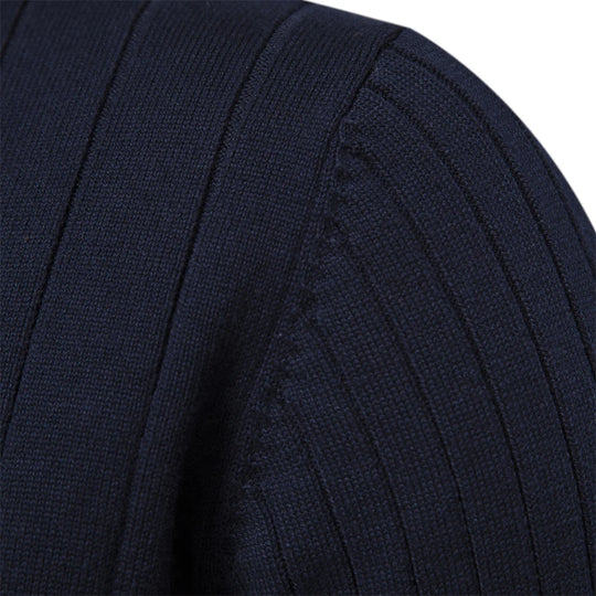 Pull Zippé pour Hommes en Coton Tricoté d'Automne 2