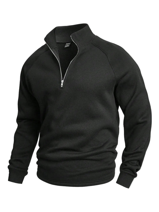 Pull à Col Zippé pour Homme, Style Moderne 0