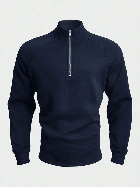 Pull à Col Zippé pour Homme, Style Moderne 2