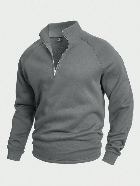 Pull à Col Zippé pour Homme, Style Moderne 7