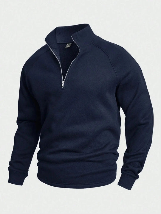 Pull à Col Zippé pour Homme, Style Moderne 8