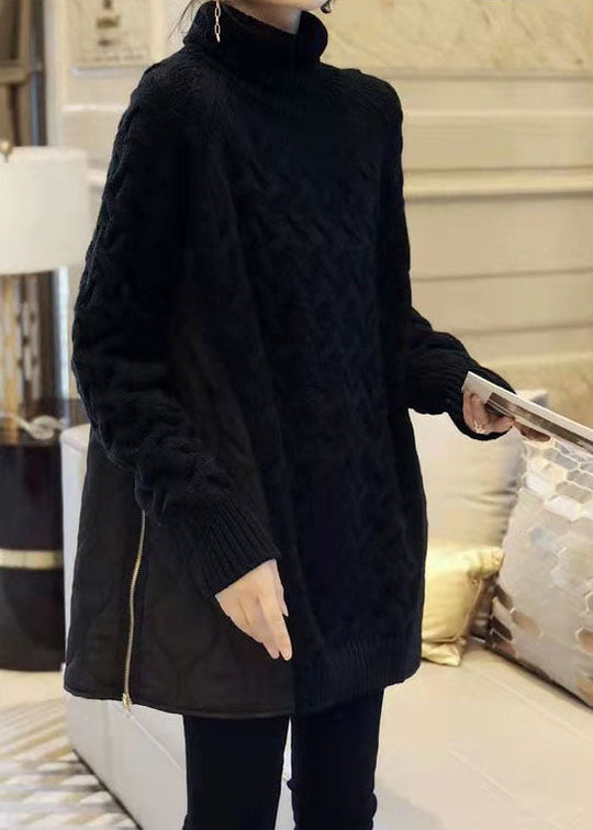 Pull à col roulé pour femme en style automnal 1