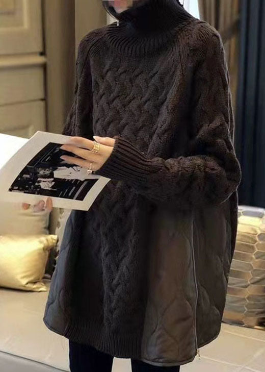 Pull à col roulé pour femme en style automnal 2