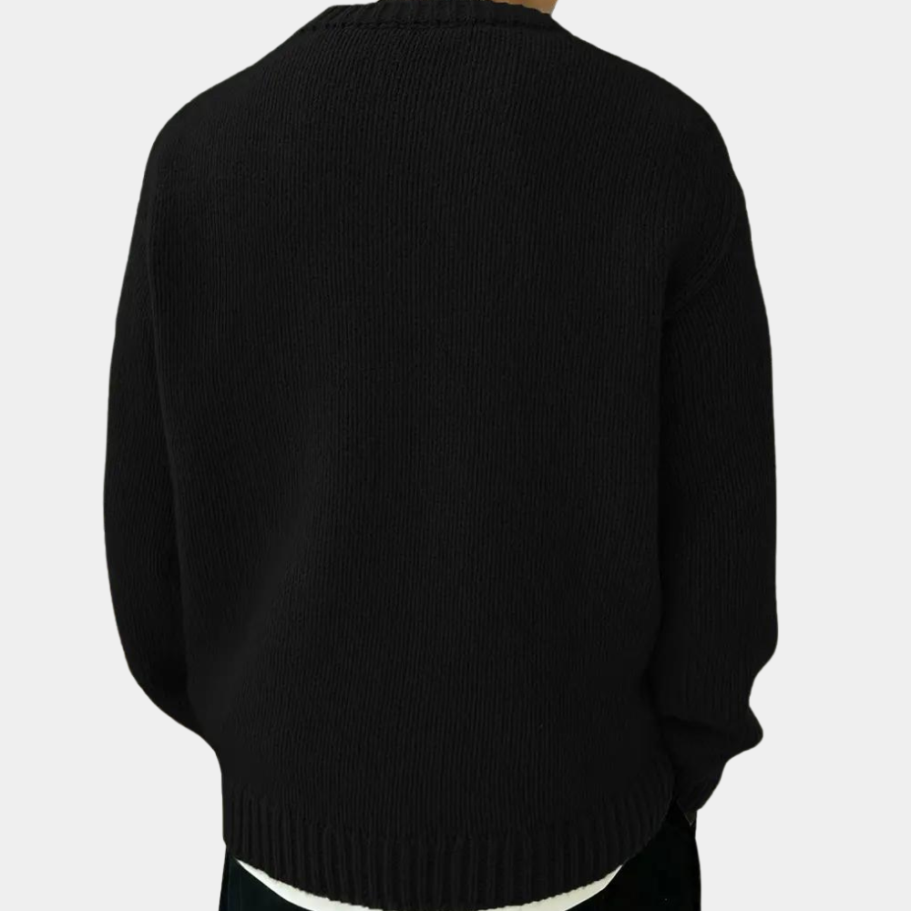 Pull à manches longues décontracté pour hommes 2