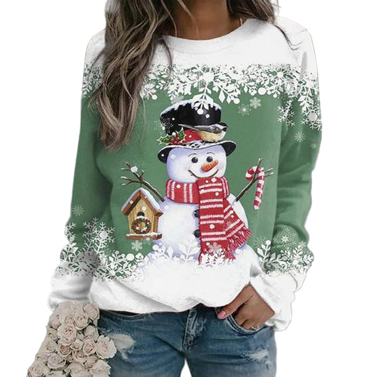 Pull de Noël festif pour dames, chaud et confortable 0
