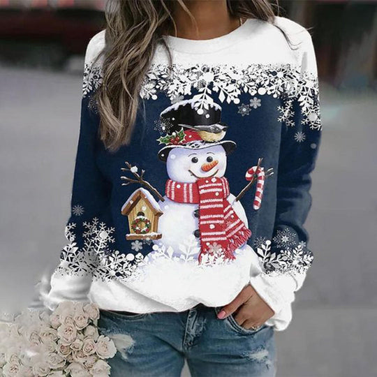 Pull de Noël festif pour dames, chaud et confortable 3