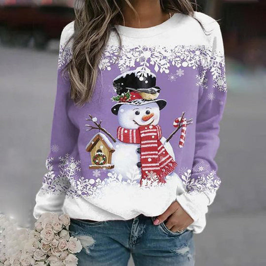 Pull de Noël festif pour dames, chaud et confortable 4